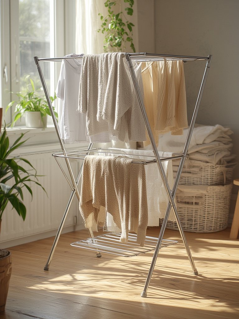 drying rack in action