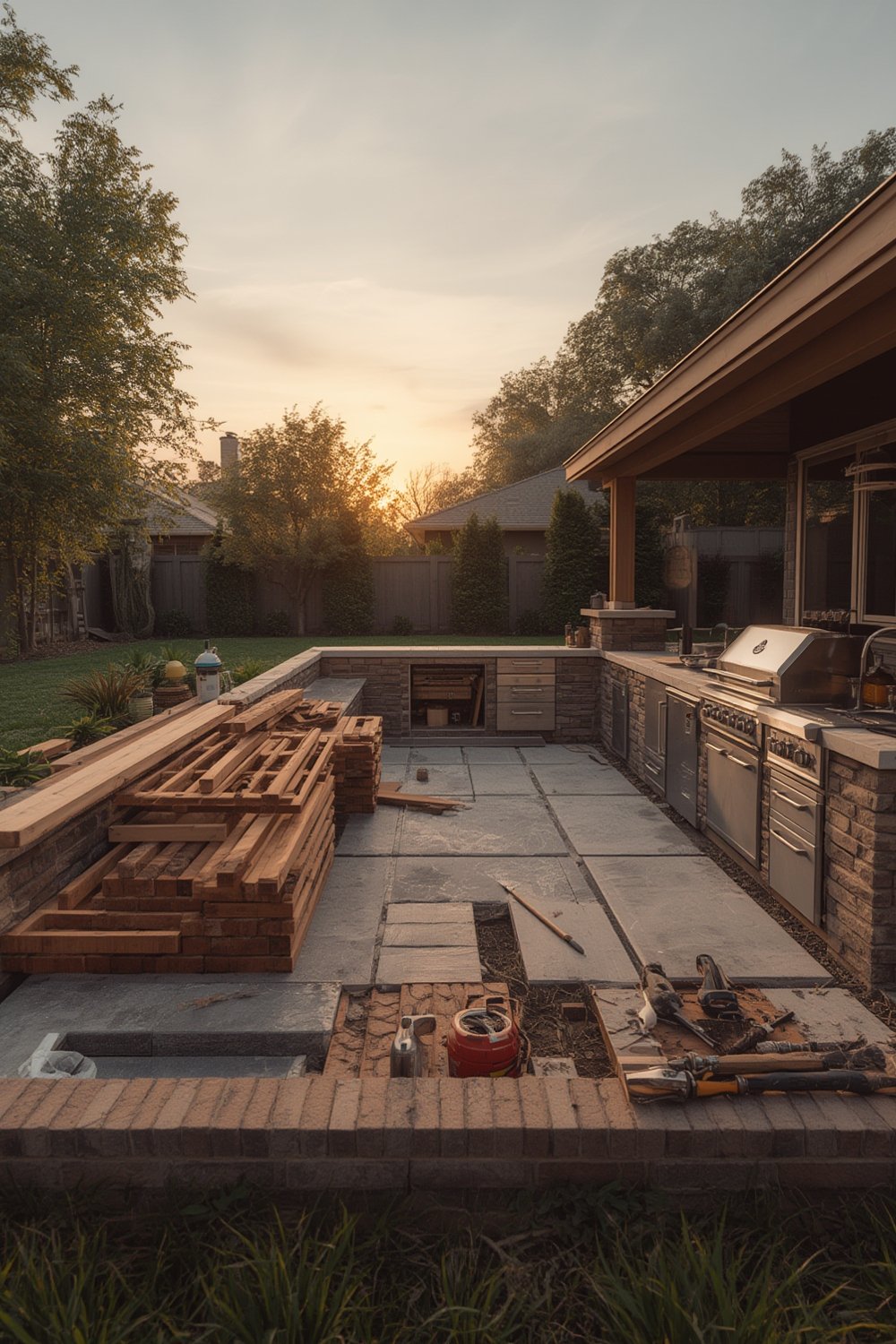 outdoor kitchen build cost - Illustration 1