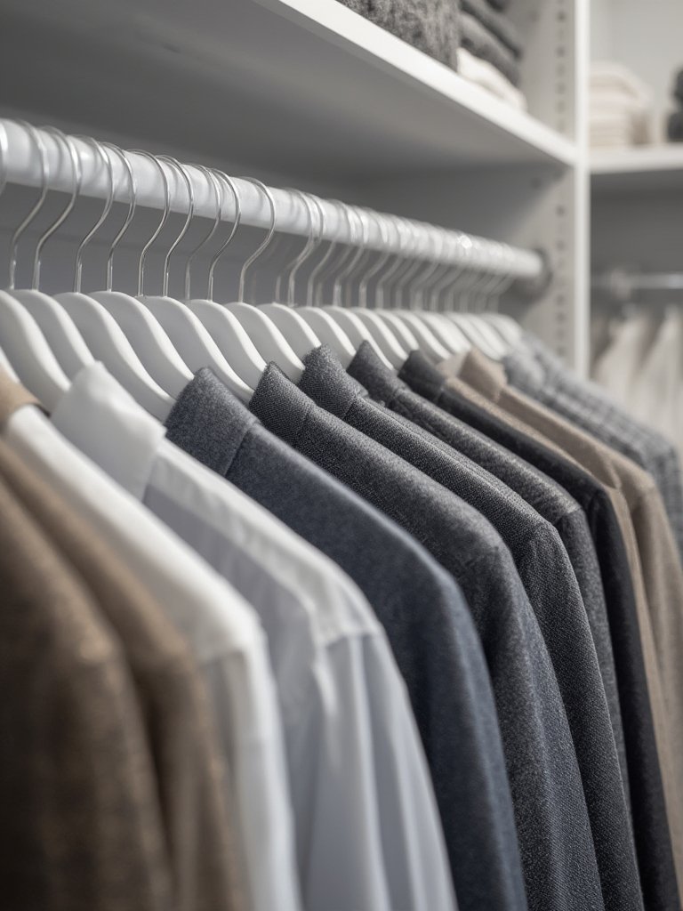 plastic hangers in action