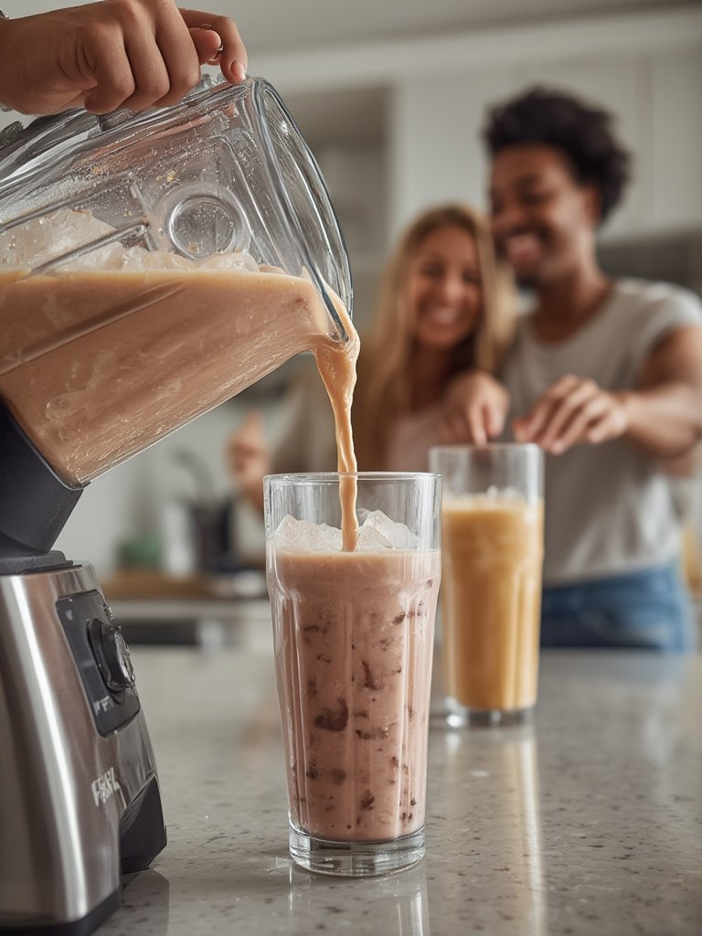 professional blender in action