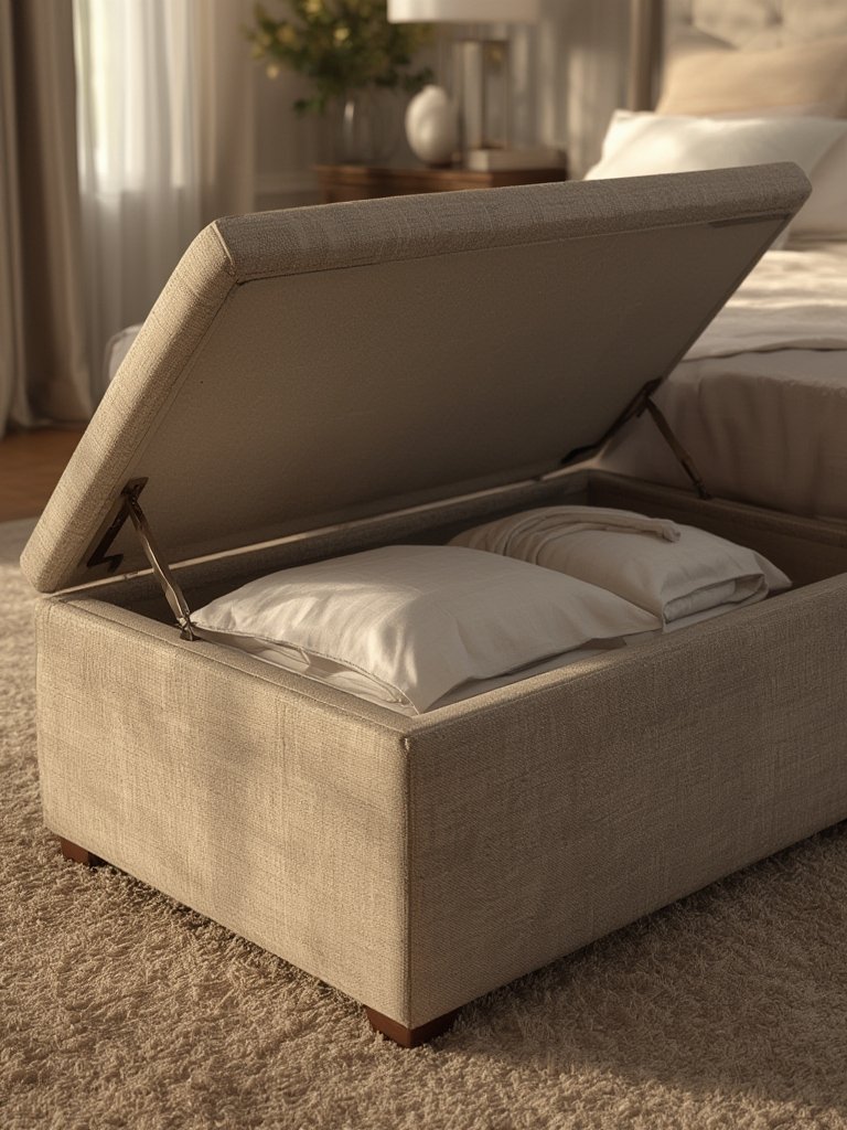 storage bench in action