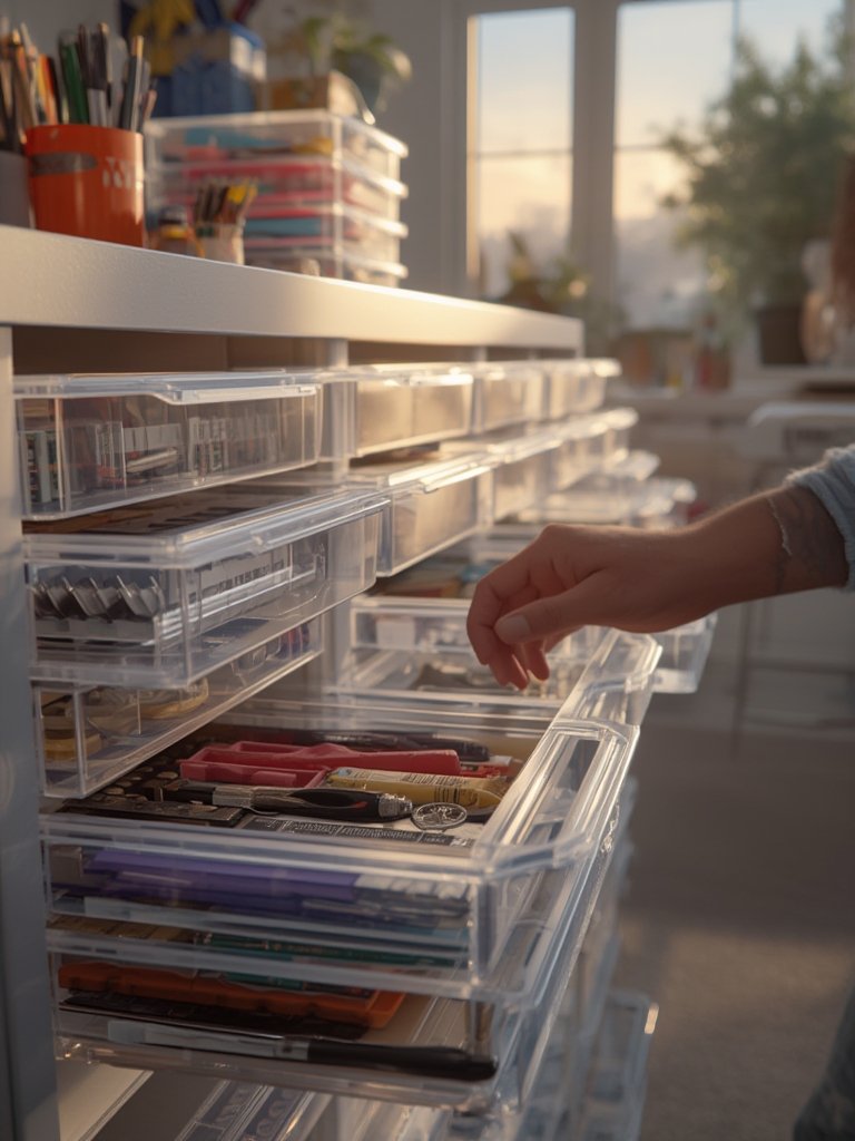 storage cabinet in action