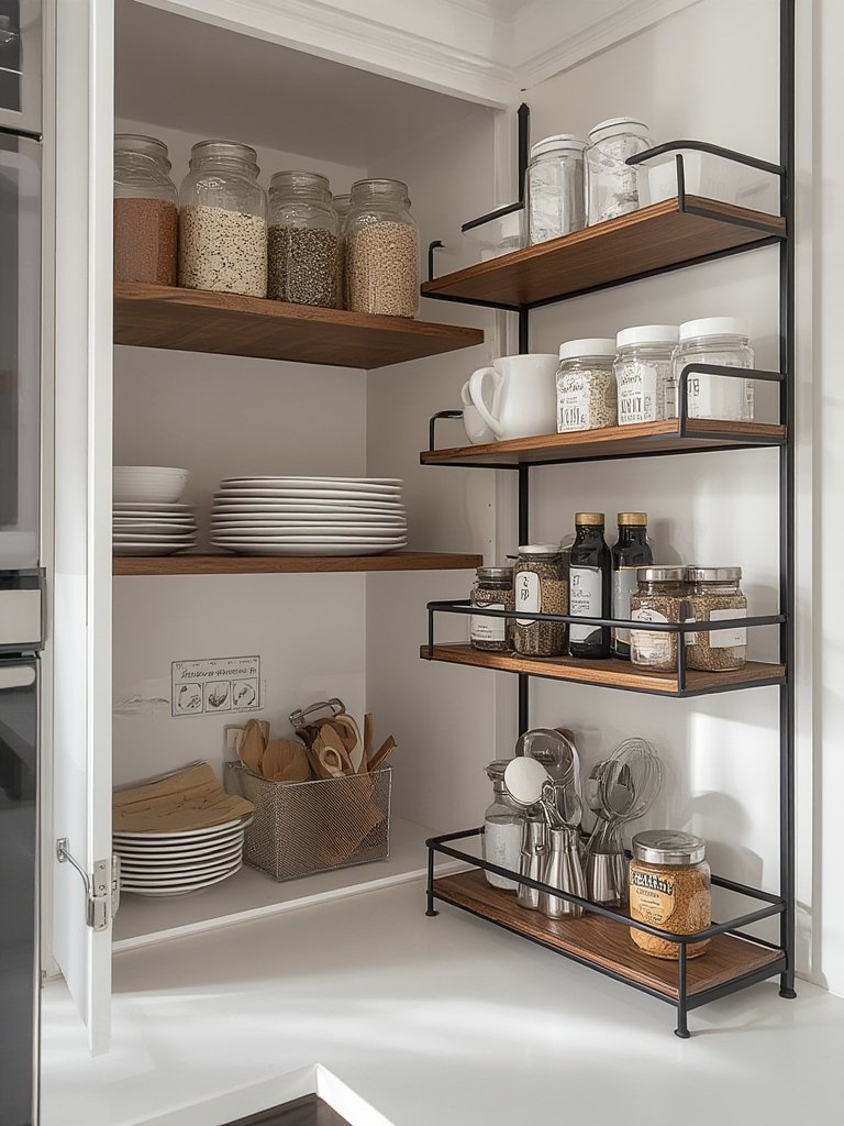 cabinet organizer in action