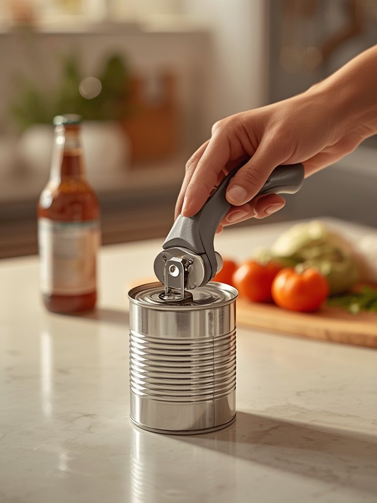 can opener in action