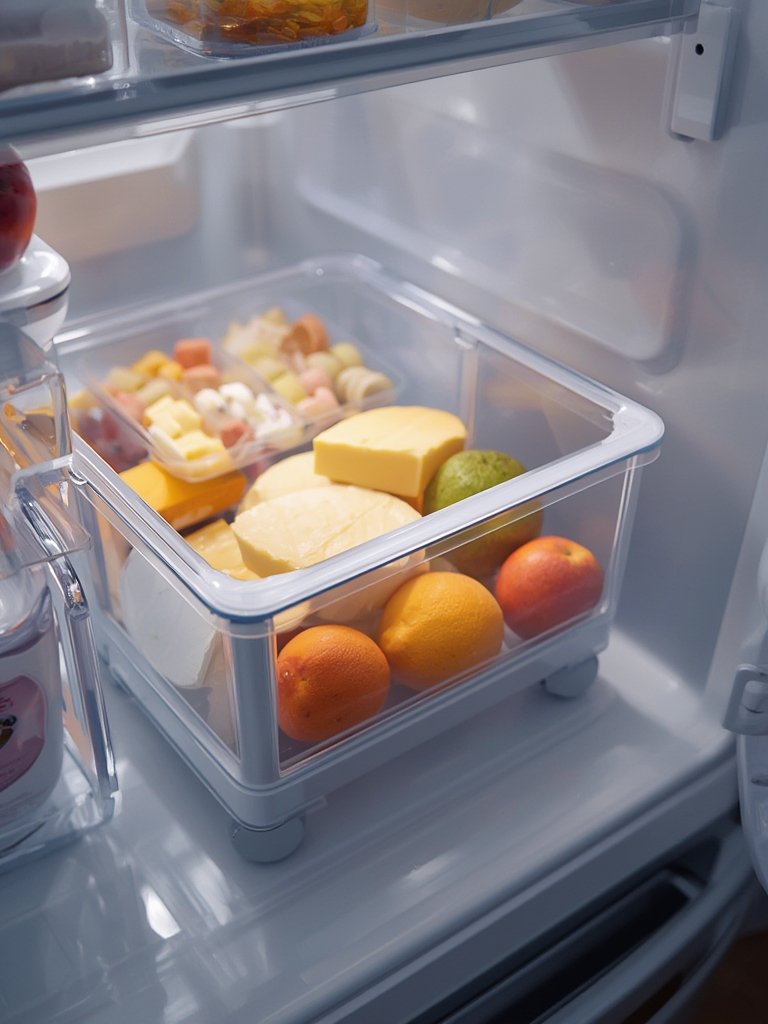 fridge caddy in action