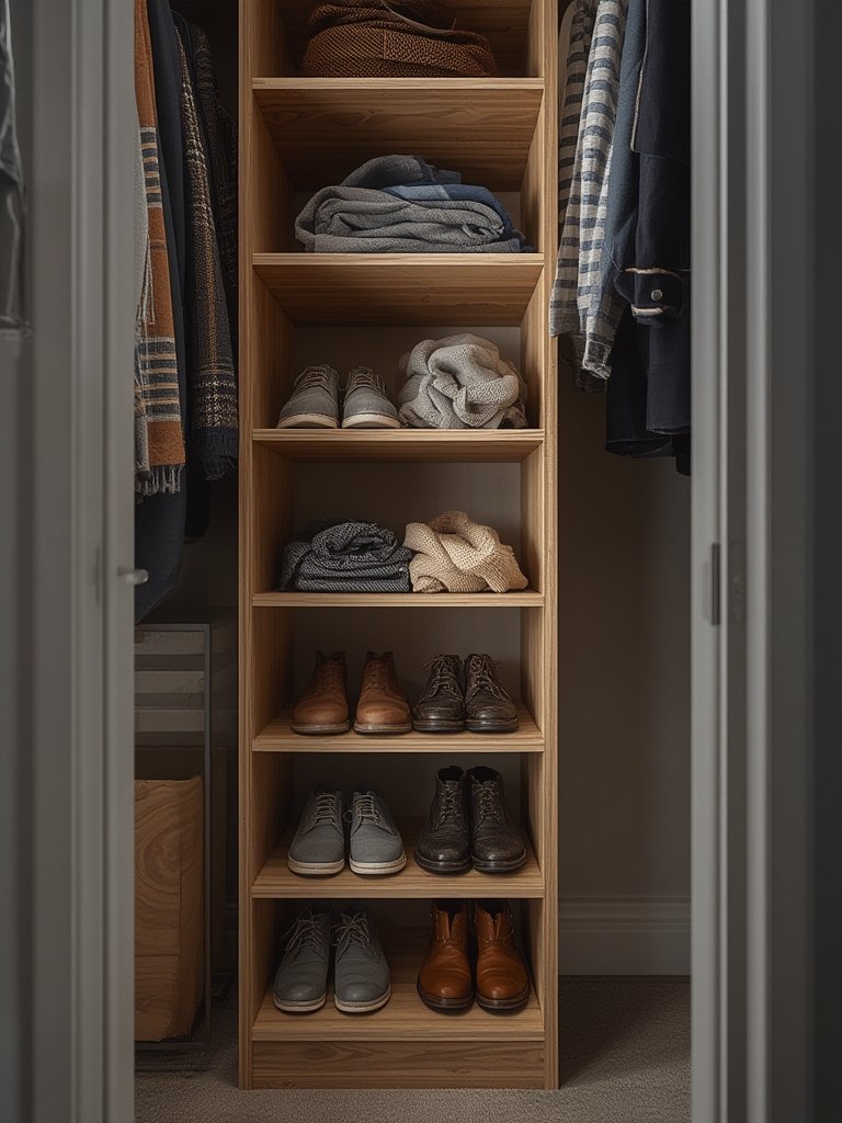 shoe organizer in action