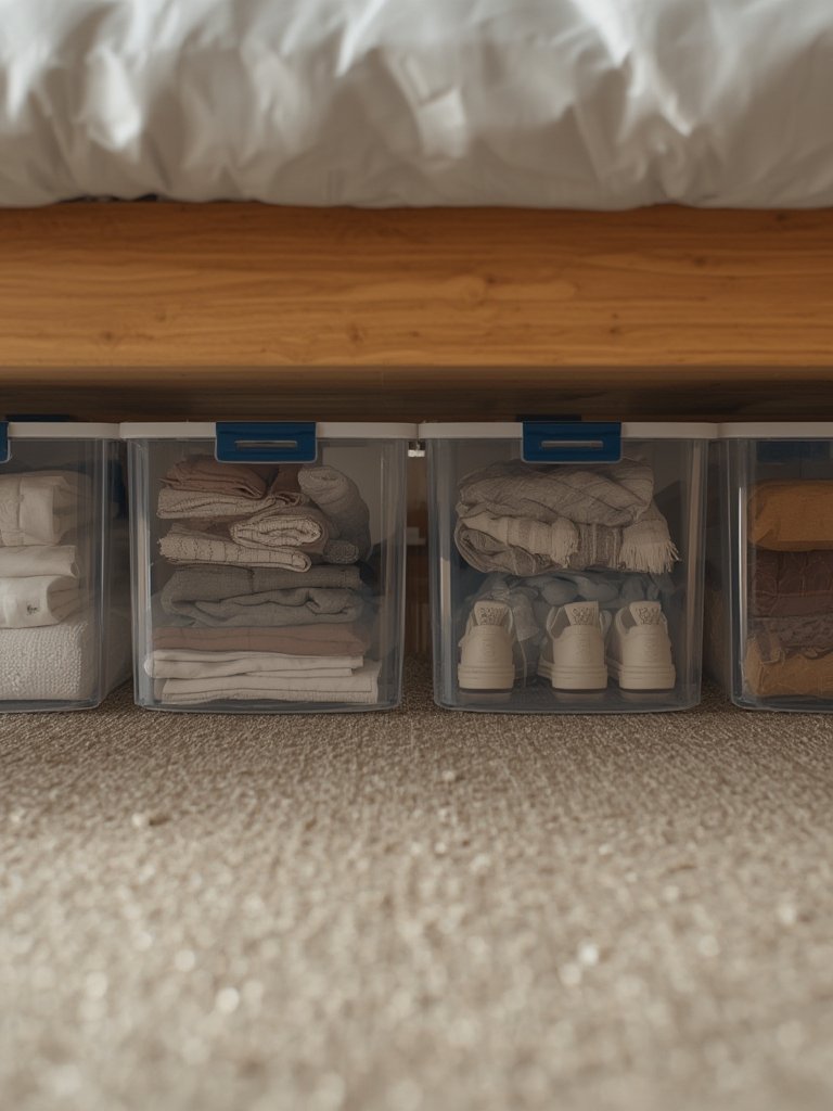 underbed storage in action