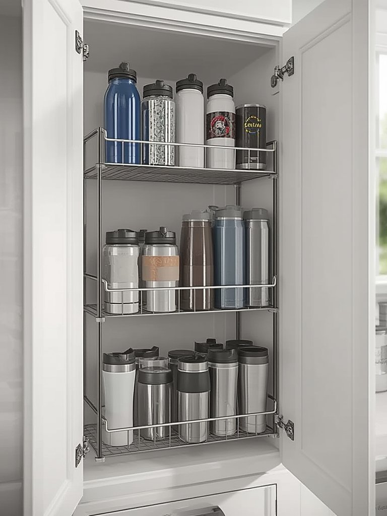 bottle organizer in action